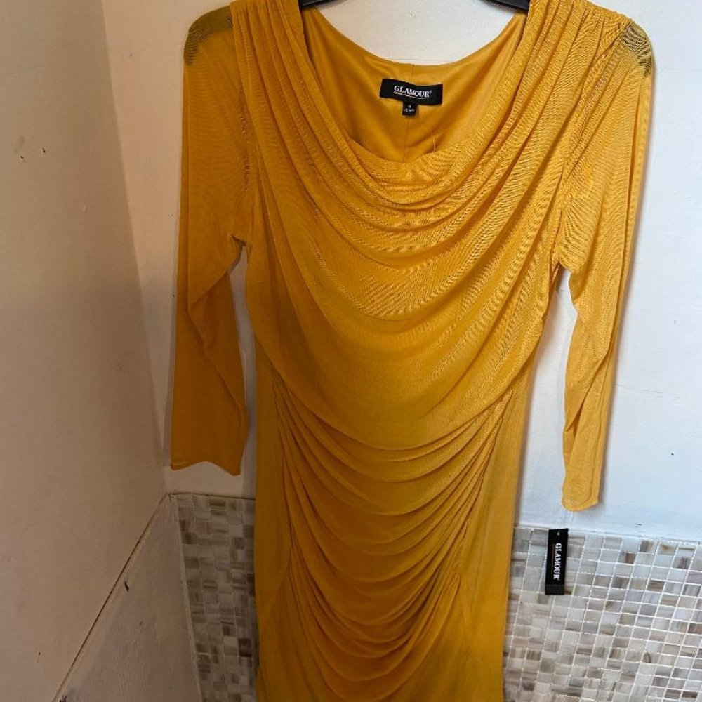 Glamour Gold dress (sz 6)